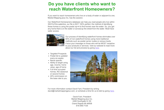design your HTML email and host images